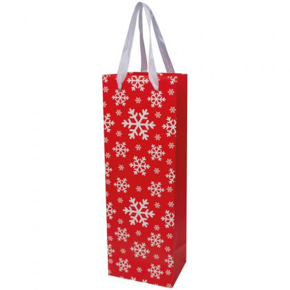Wine bag in Christmas design