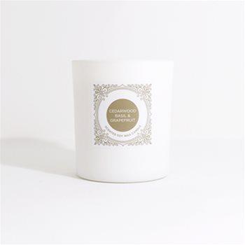 30cl Soy Wax Candle with Wooden Lid & Matt Glass Jar