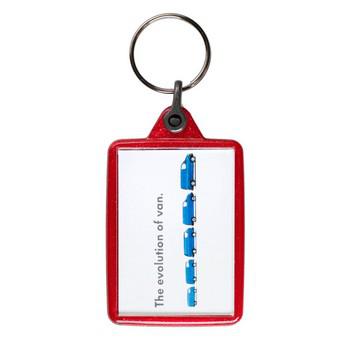 Recycled Plastic Rectangular Keyring 