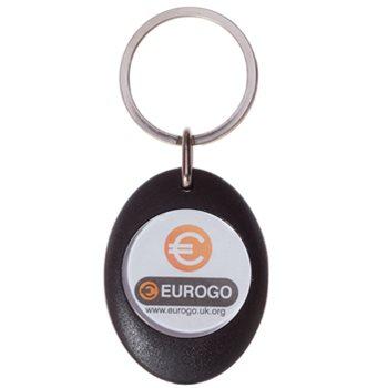 Trolley Coin Keyring