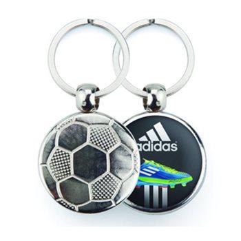 Metal Football Keyring