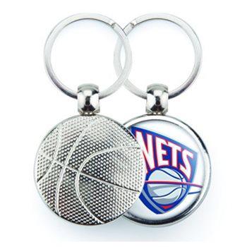 Metal Basketball Keyring