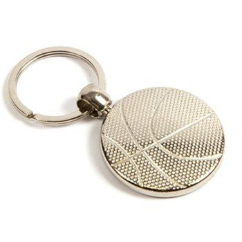 Metal Basketball Keyring