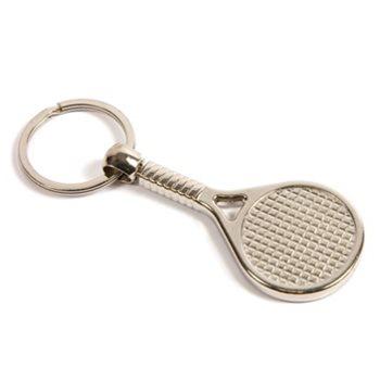 Metal Tennis Racket Keyring