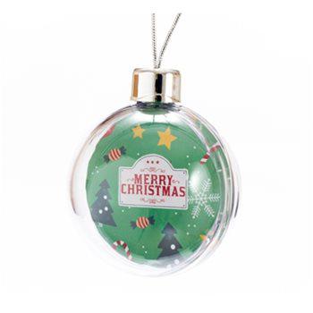 Large Shatter Resistant Clear Plastic Bauble