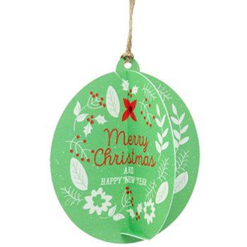 Recycled Interlocking Card Bauble Recycled Interlocking Card Bauble