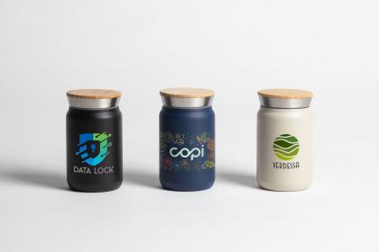 Nordic - 270 ml Double Wall Copper-Lined Stainless Steel Tumbler with Bamboo Lid