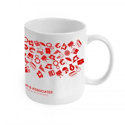 Seattle - 325 ml White Ceramic Mug