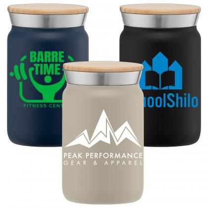 Nordic - 270 ml Double Wall Copper-Lined Stainless Steel Tumbler with Bamboo Lid