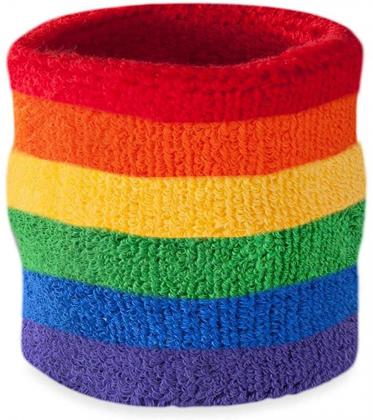 Rainbow Wrist Sweatband
