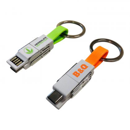 4-in-1 Keyring Charging Cable