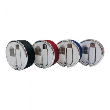 Circular Retractable Charging Cable