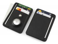 RFID Airtag Wallet in Black Porto