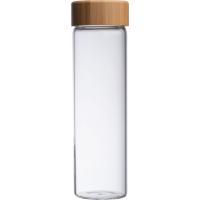 Glass bottle with bamboo lid Santa Cruz