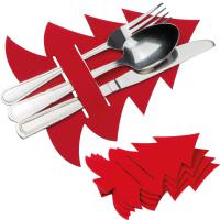Cutlery pad in Christmas tree shape Duffel