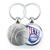 Metal Basketball Keyring