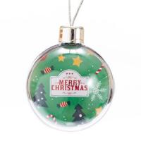 Large Shatter Resistant Clear Plastic Bauble