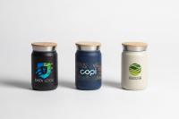 Nordic - 270 ml Double Wall Copper-Lined Stainless Steel Tumbler with Bamboo Lid