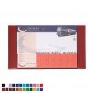 A3 Desk Pad Holder in Belluno, a vegan coloured leatherette with a subtle grain.
