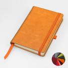 Coloured Kensington Distressed Leather Pocket Casebound Notebook with Elastic Strap & Pen Loop