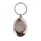 Metal trolley coin keyring