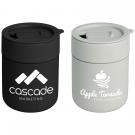Obsidian - 270 ml Matte Ceramic and Silicone Mug w/Lid
