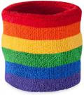 Rainbow Wrist Sweatband