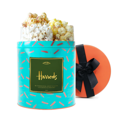 Popcorn - Gourmet Gift Tin with Gift Bow