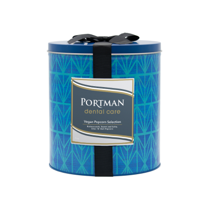 Popcorn - Gourmet Gift Tin with Gift Bow