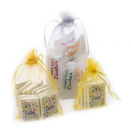 ORGANZA GIFT BAGS WITH CHOCOLATES OR SWEETS, ECO-friendly