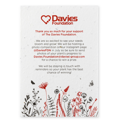 A7 Printed Seed Paper