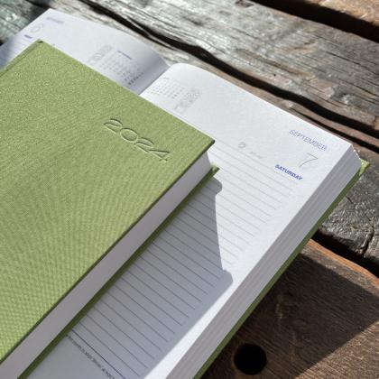 A5 Daily Diary 100% Recycled Bottle Oceano