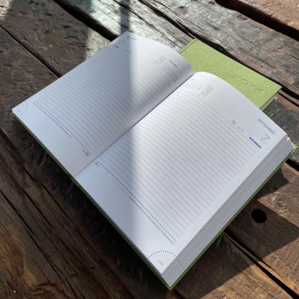 A5 Daily Diary 100% Recycled Bottle Oceano