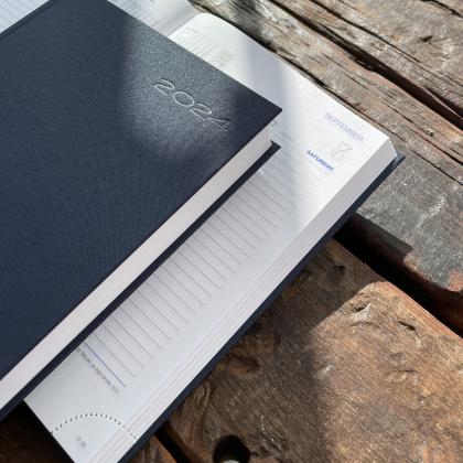A5 Daily Diary 100% Recycled Bottle Oceano