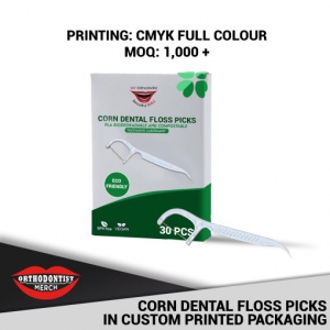 1. Floss Picks Biodegradable in Custom Printed Packaging