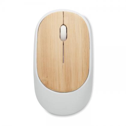 Wireless mouse in bamboo