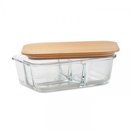 Tundra 3 - Glass Lunch Box With Bamboo Lid
