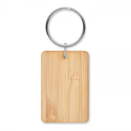 Angleboo - Rectangular Bamboo Key Ring