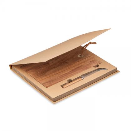 Ostur Large - Acacia Wood Cheese Board Set