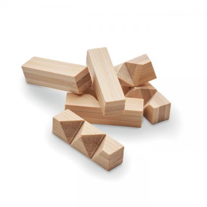 Cubenats - Bamboo Brain Teaser Star Shape