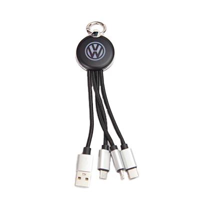 Round LED 3 in 1 Cable