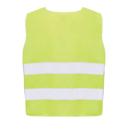 GRS recycled PET high-visibility safety vest 7-12 years