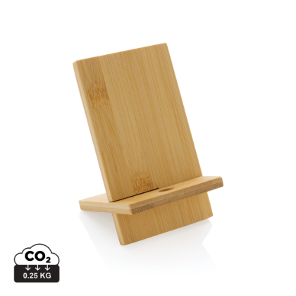 Bamboo phone stand in kraft box Bamboo phone stand in kraft box