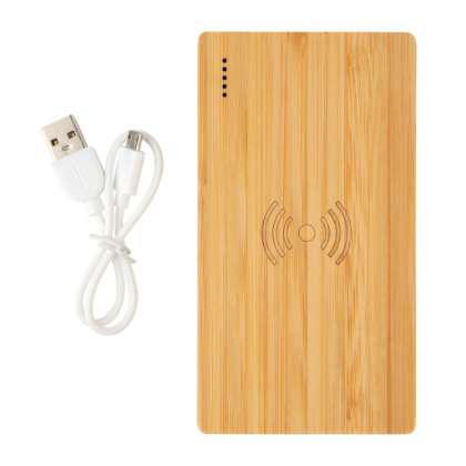 Bamboo 4.000 mAh wireless 5W Powerbank