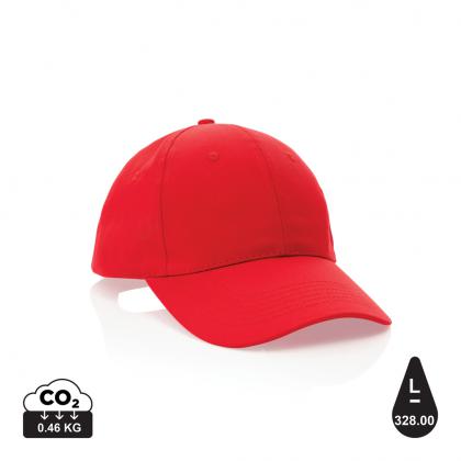 Impact 6 panel 190gr Recycled cotton cap with AWARE™ tracer
