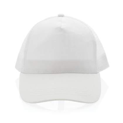 Impact AWARE™ Brushed rcotton 5 panel trucker cap 190gr