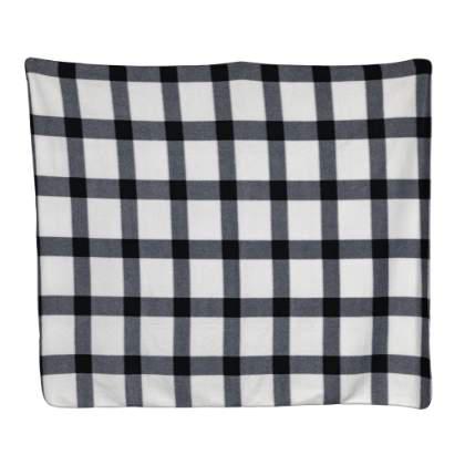 Soft plaid fleece blanket