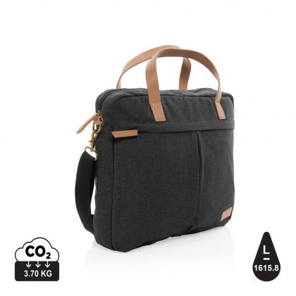 Impact AWARE™ 16 oz. recycled canvas laptop bag