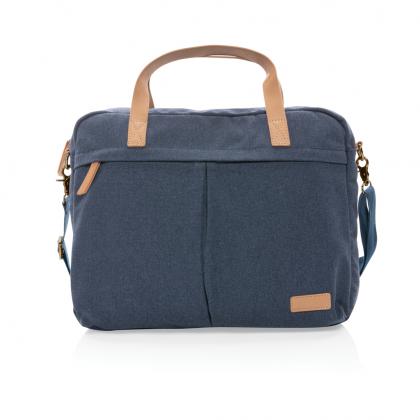 Impact AWARE™ 16 oz. recycled canvas laptop bag