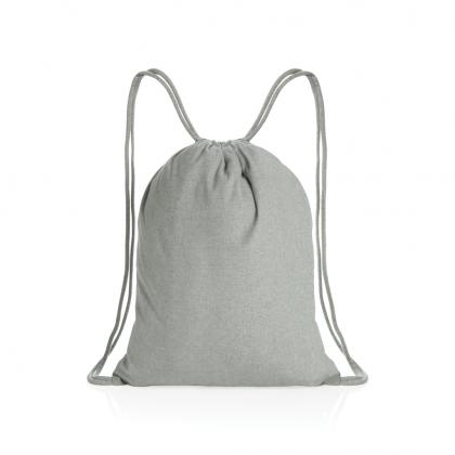 Impact AWARE™ Recycled cotton drawstring backpack 145g